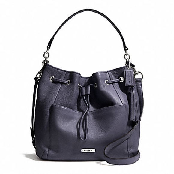 Coach Handbags - Coach Purple Leather Shoulder Bag